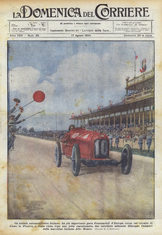 Um triunfo de carro italiano de Achille Beltrame
