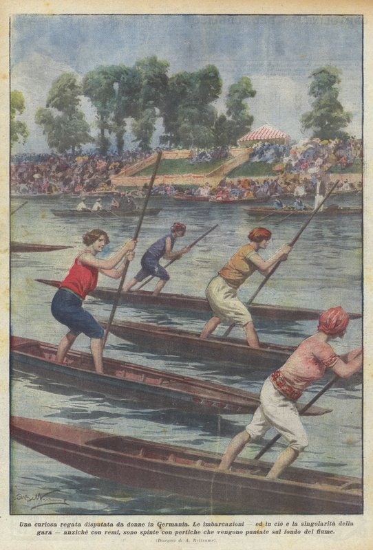 Uma curiosa regata realizada por mulheres na Alemanha de Achille Beltrame