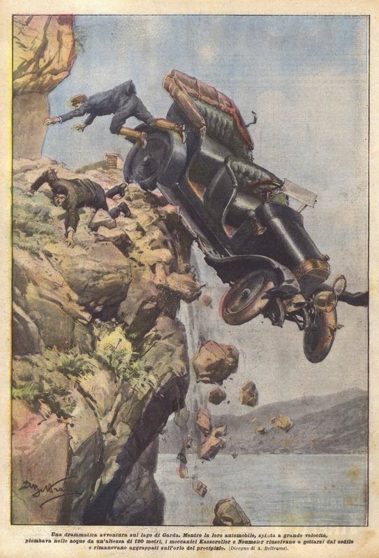 Uma aventura dramática no Lago Garda de Achille Beltrame
