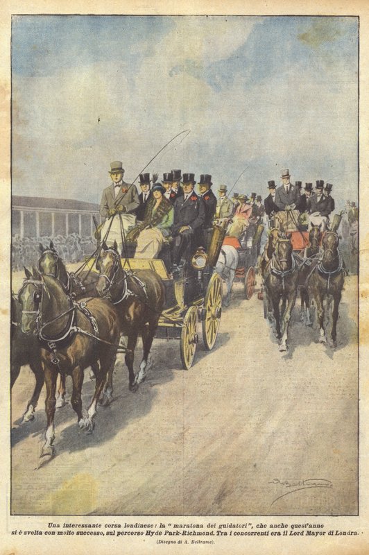Uma corrida interessante em Londres, a maratona do piloto, que também aconteceu este ano de Achille Beltrame