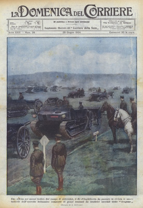 Uma novidade em meios militares de Achille Beltrame