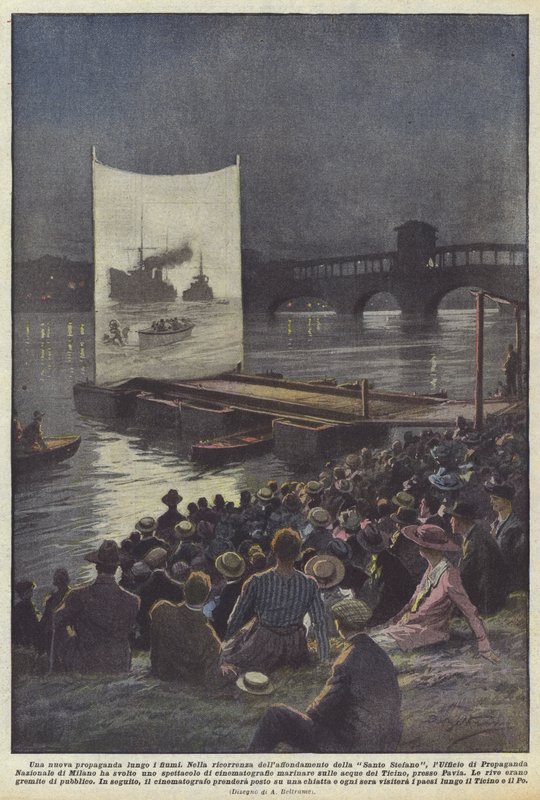 Uma nova propaganda ao longo dos rios de Achille Beltrame
