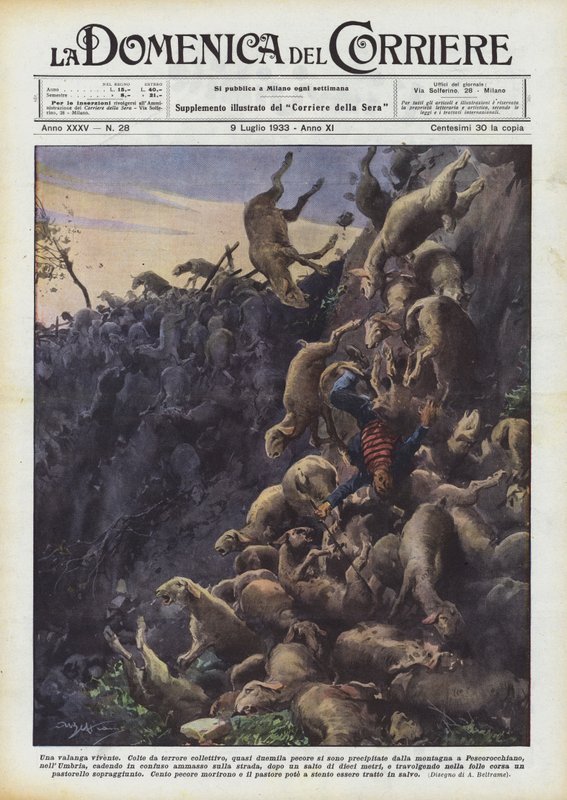 Uma avalanche viva de Achille Beltrame