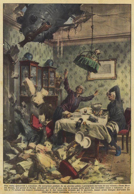 Uma visita desagradável no café da manhã de Achille Beltrame