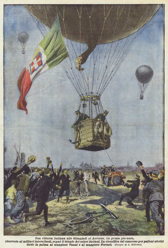 Uma vitória italiana nos Jogos Olímpicos de Antuérpia de Achille Beltrame