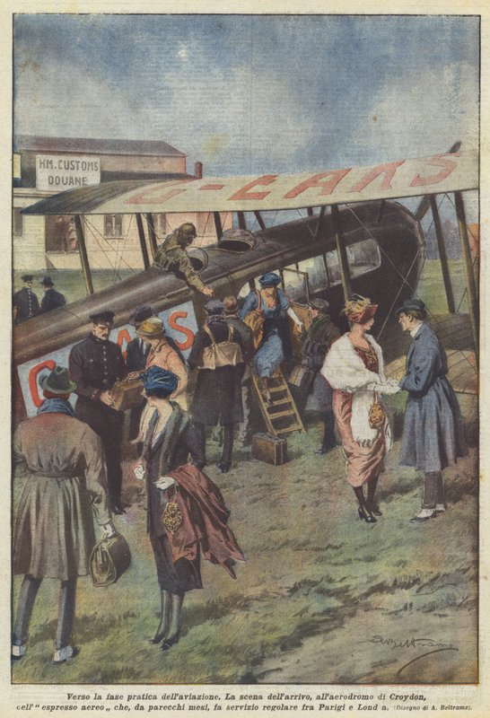 Para a fase prática da aviação de Achille Beltrame