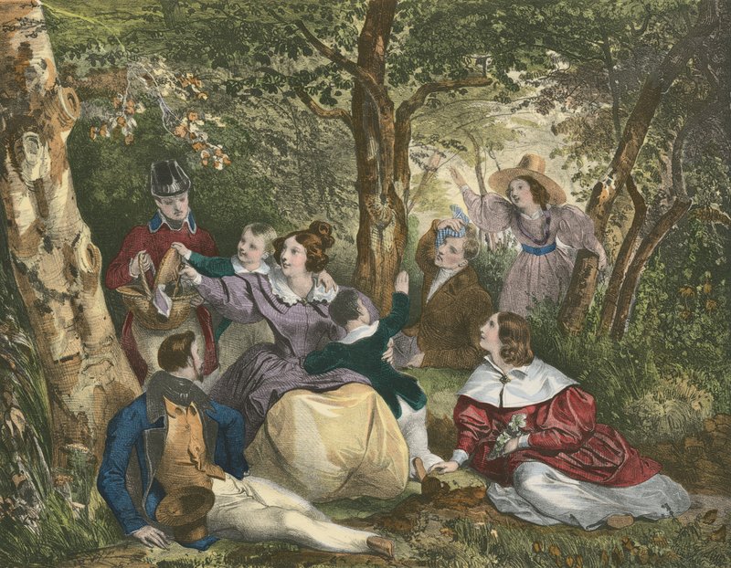 O país partido, a excursão do país de Achille Devéria