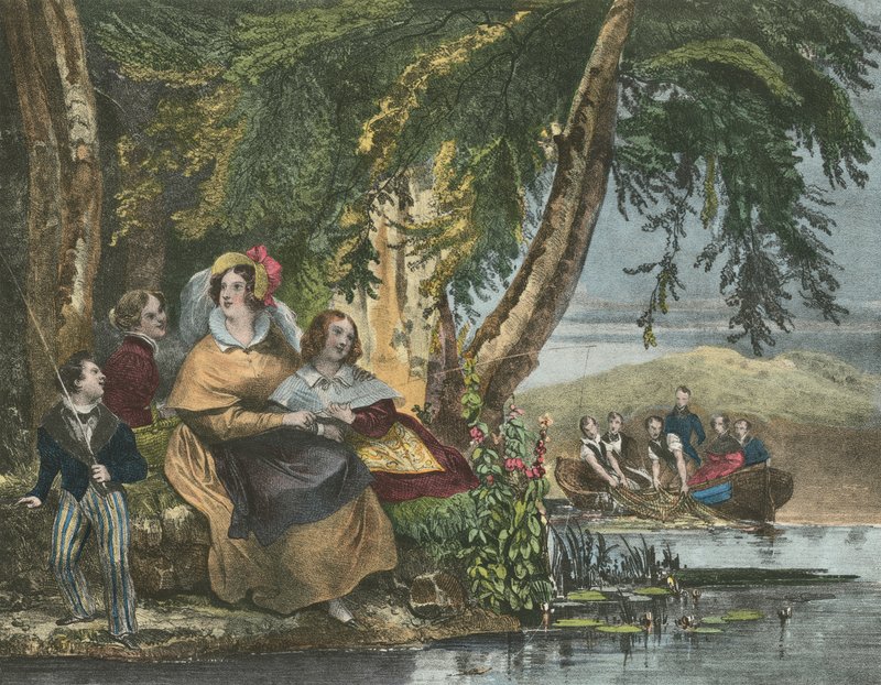 La Peche, Pesca de Achille Devéria