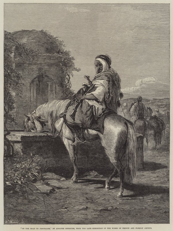 Na estrada para Jerusalém de Adolf Schreyer