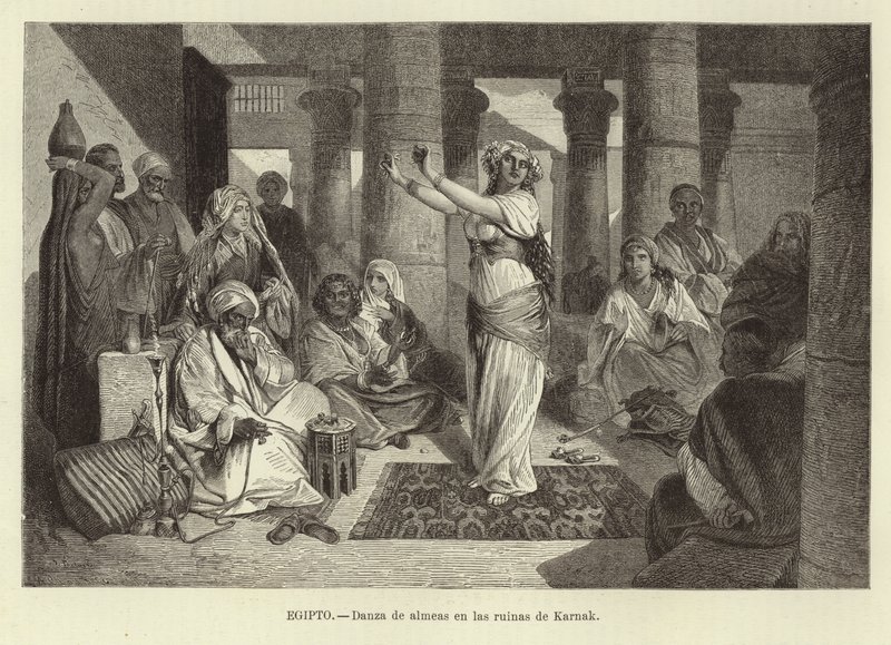 Egito - Dançando nas ruínas de Karnak de Adolf Closs