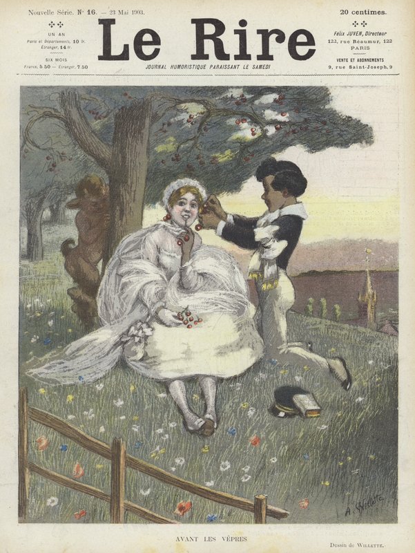 Ilustração para o riso de Adolphe Leon Willette