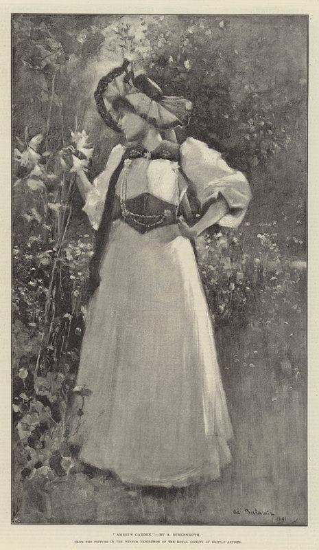 O Jardim de Amrei, da Exposição de Imagens no Inverno da Royal Society of British Artists de Adolphe Birkenruth