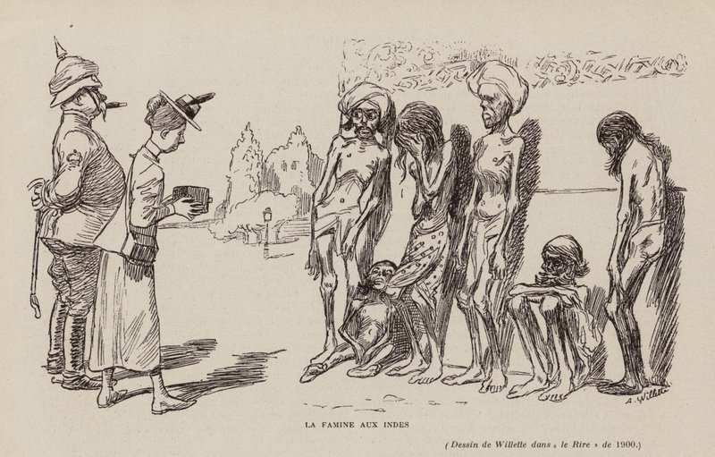 Fome na Índia de Adolphe Leon Willette