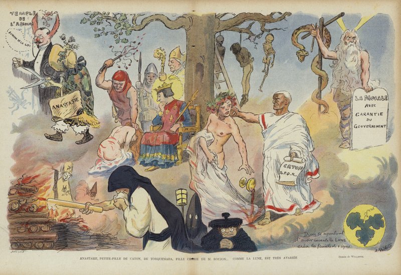 Ilustração para o riso de Adolphe Leon Willette