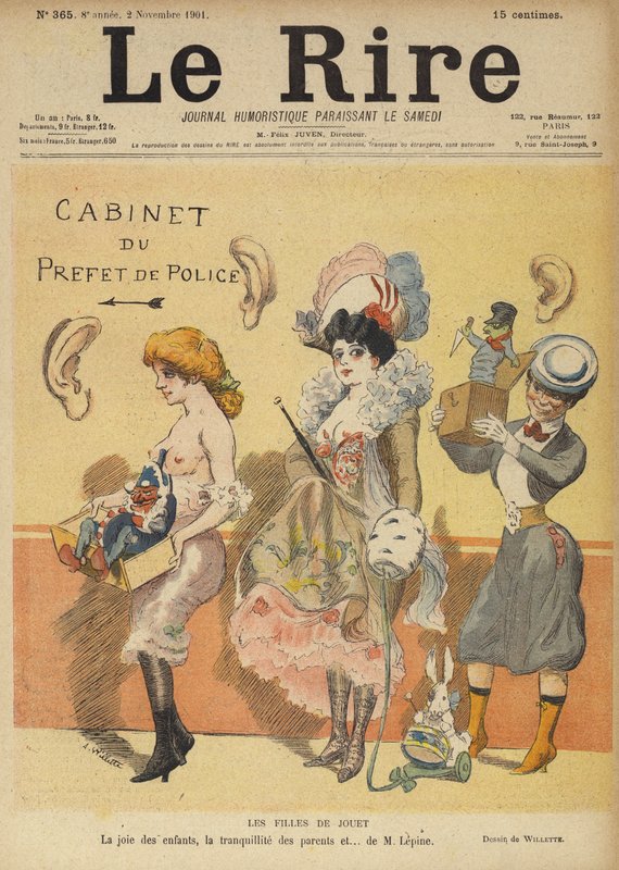 Ilustração para o riso de Adolphe Leon Willette