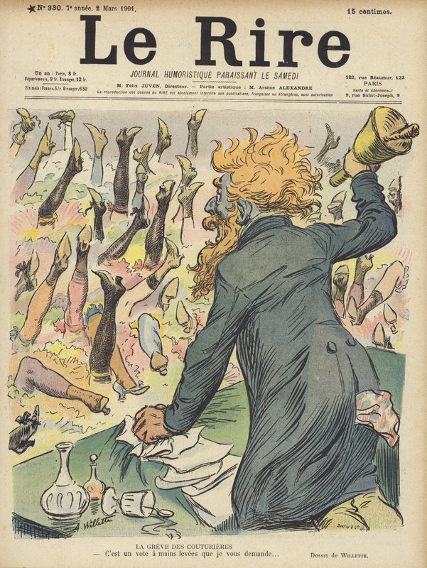 Ilustração para o riso de Adolphe Leon Willette