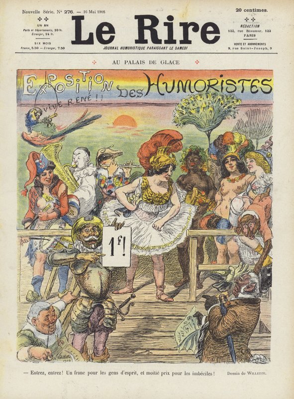 Ilustração para o riso de Adolphe Leon Willette