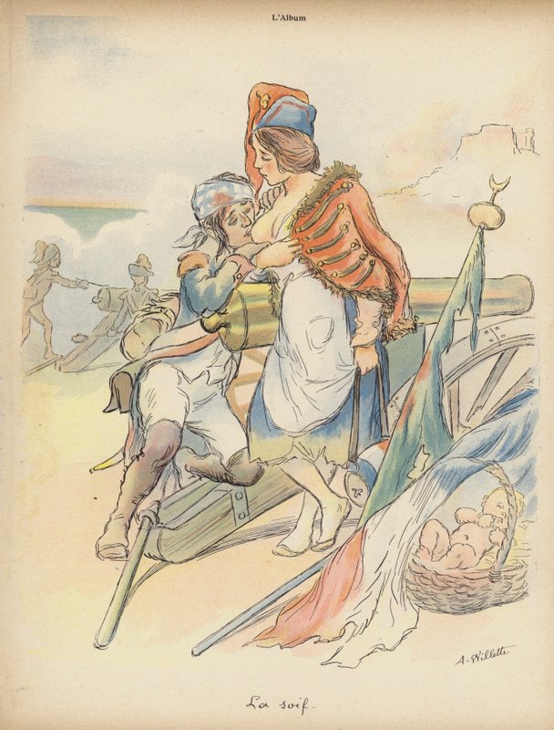 Sede (cor litho) de Adolphe Leon Willette