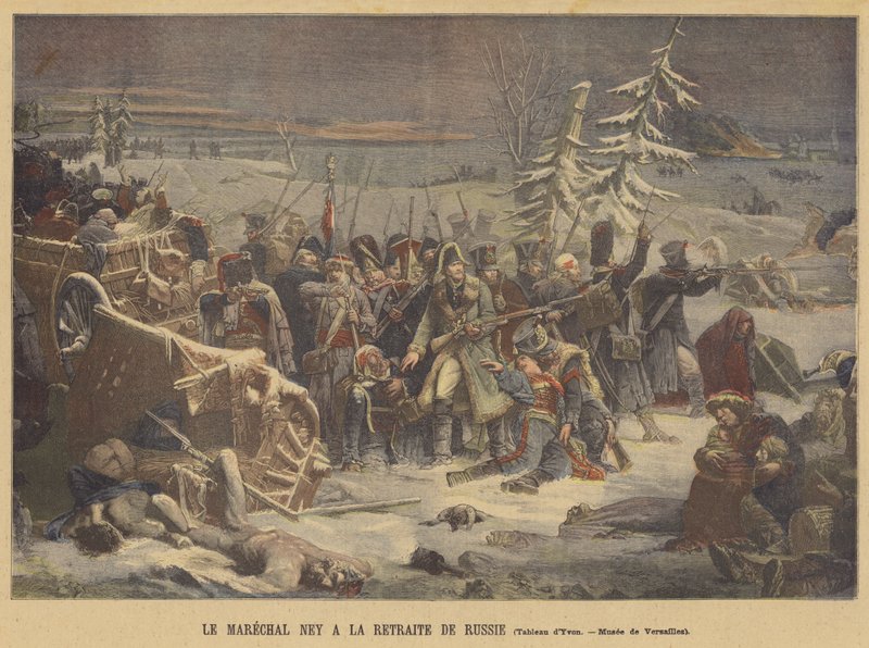 Marechal Ney no Retiro da Rússia de Adolphe Yvon