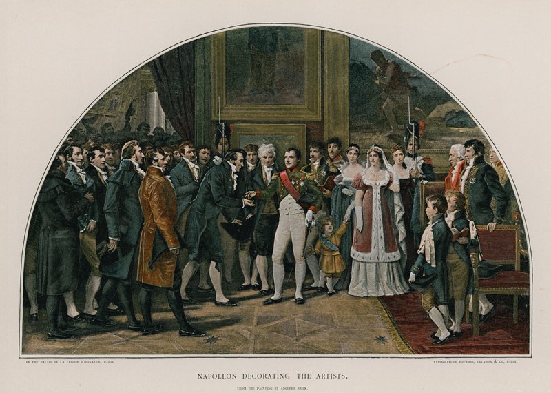 Napoleão decorando os artistas de Adolphe Yvon