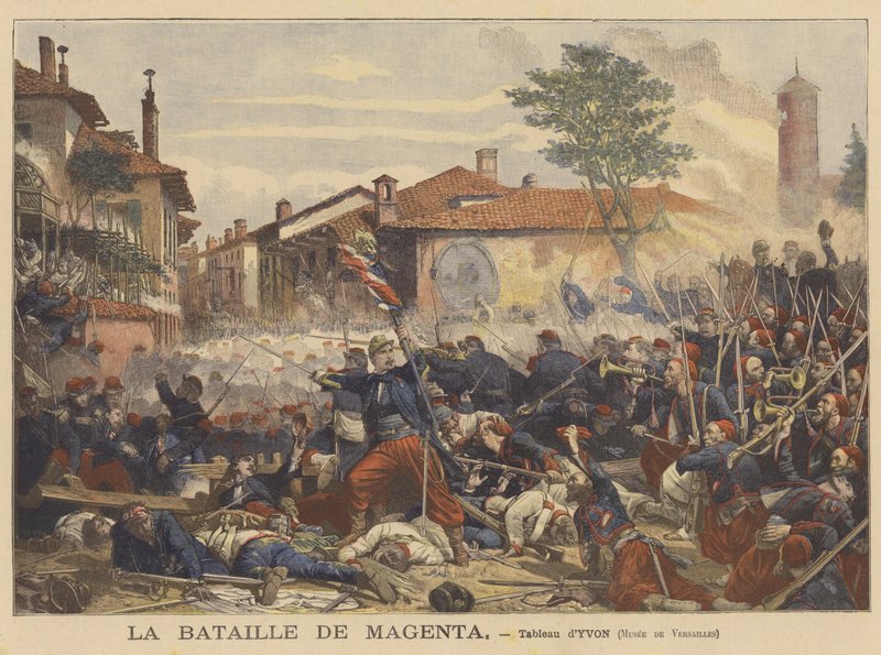 A batalha de magenta de Adolphe after Yvon