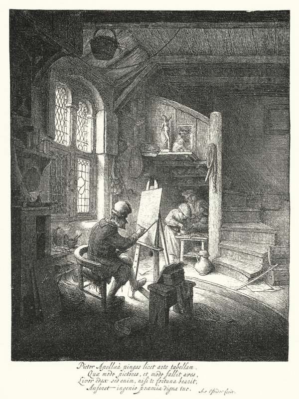 O Pintor (gravura) de Adriaen Jansz. van Ostade