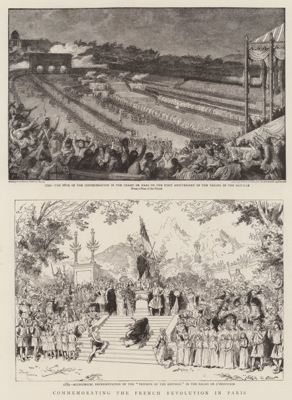Comemorando a Revolução Francesa em Paris de Adrien Emmanuel Marie