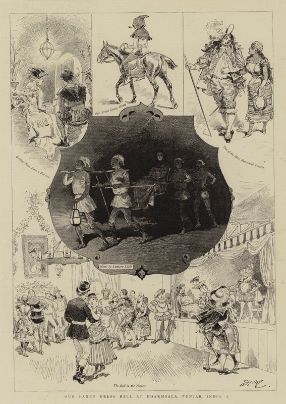 Nossa bola de fantasia em Dharmsala, Punjab, Índia, I de Adrien Emmanuel Marie