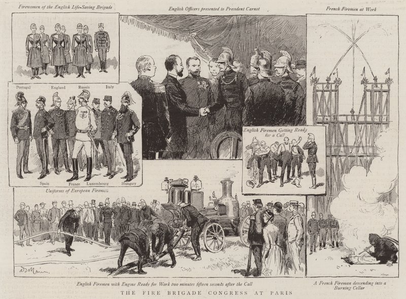 O Congresso dos Bombeiros em Paris de Adrien Emmanuel Marie