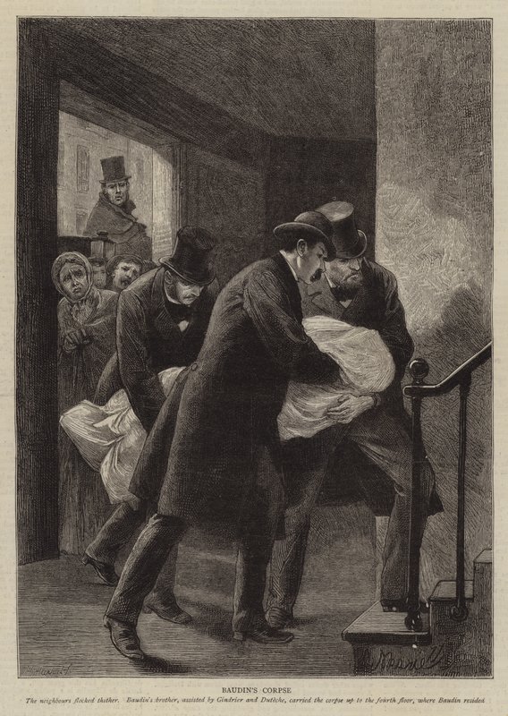 Ilustração para a história de um crime, por Victor Hugo de Adrien Emmanuel Marie