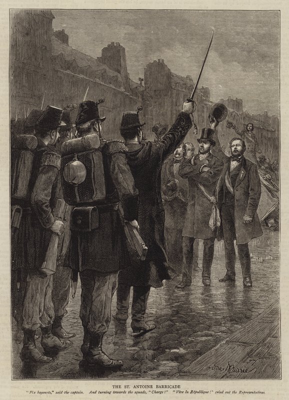 Ilustração para a história de um crime, por Victor Hugo de Adrien Emmanuel Marie
