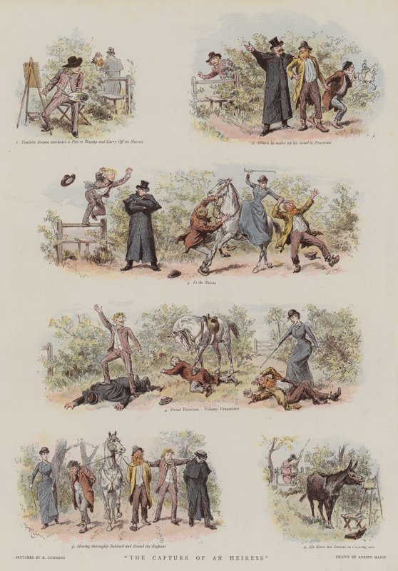 A captura de uma herdeira (cromolitro) de Adrien Emmanuel Marie