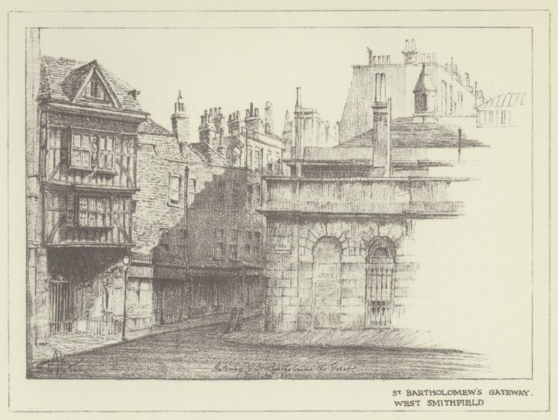 St Bartholomews Gateway, West Smithfield de Alan Stapleton