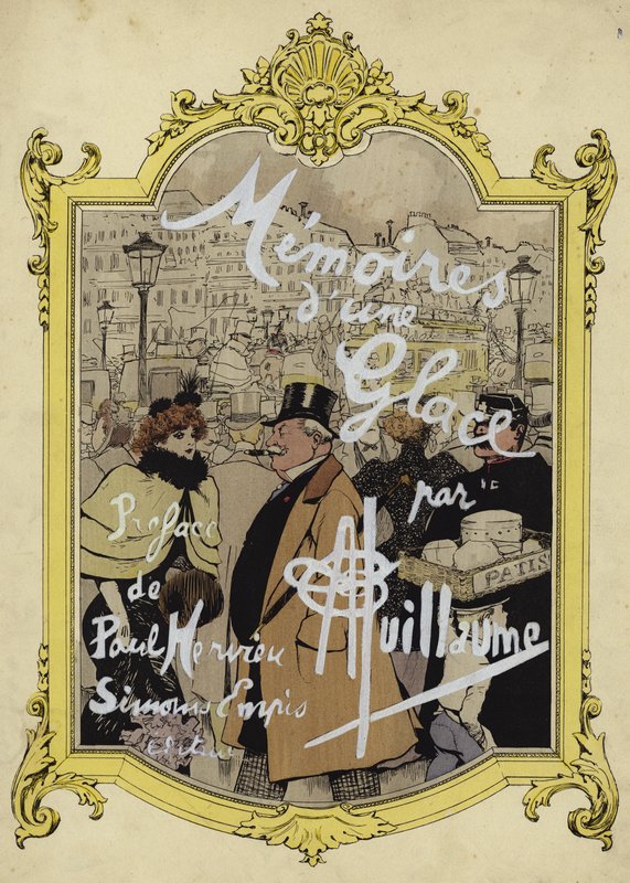 Ilustração de capa para Memories of an Ice de Albert Guillaume