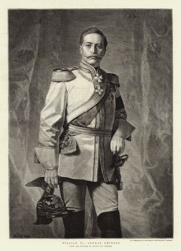 Guilherme II, imperador alemão de Albert Sauvert