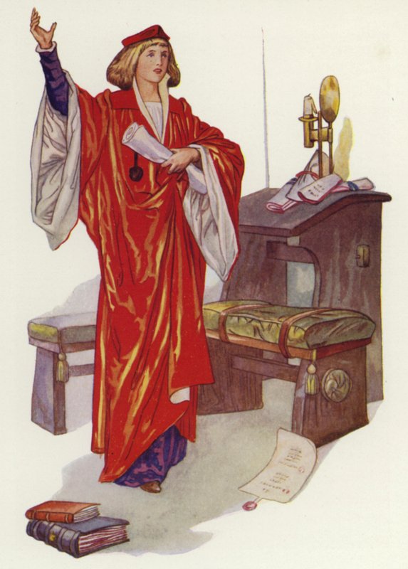 Shakespeare: O Comerciante de Veneza (cor litho) de Albert Edward Jackson