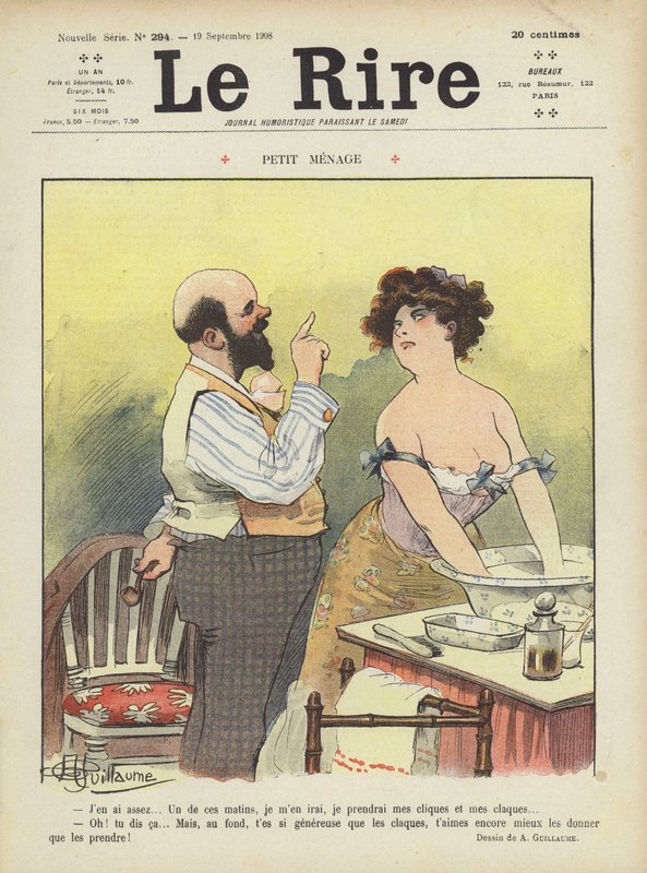 Ilustração para o riso de Albert Guillaume