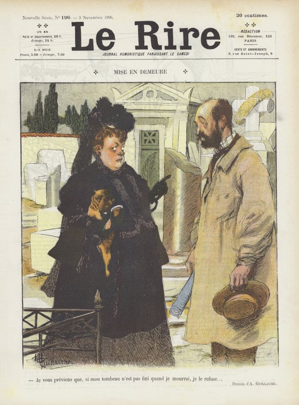 Ilustração para o riso de Albert Guillaume