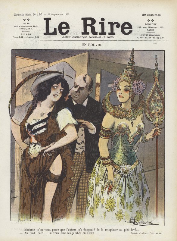 Ilustração para o riso de Albert Guillaume