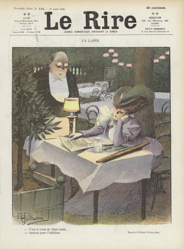 Ilustração para o riso de Albert Guillaume