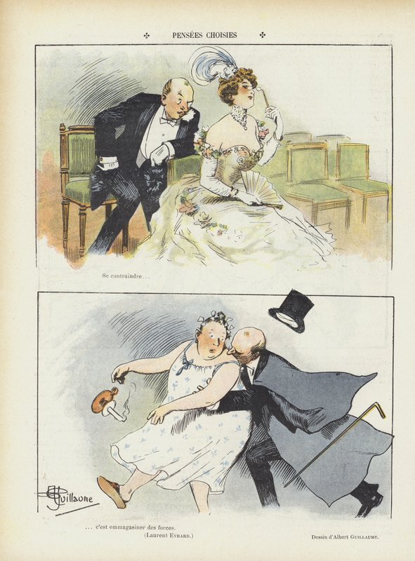 Ilustração para o riso de Albert Guillaume