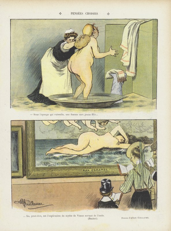 Ilustração para o riso de Albert Guillaume