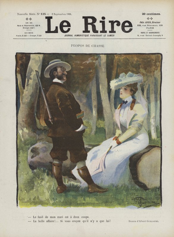 Ilustração para o riso de Albert Guillaume