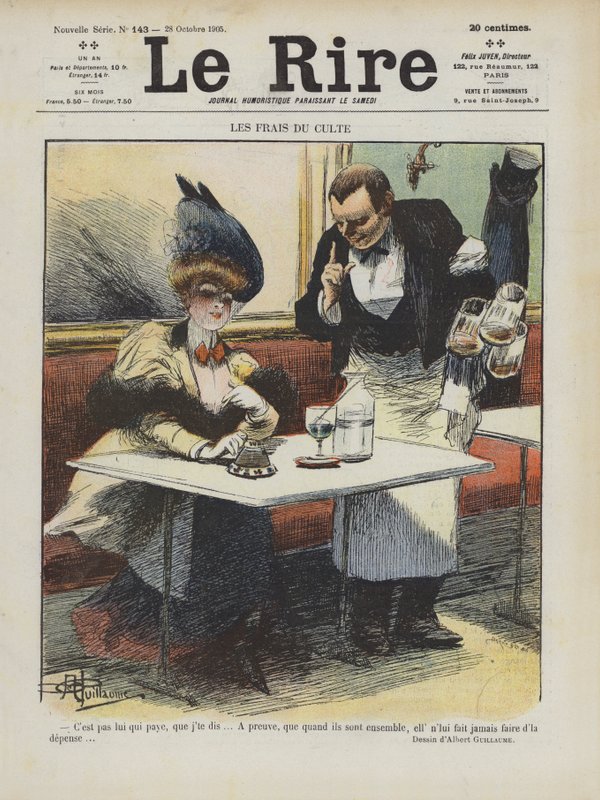 Ilustração para o riso de Albert Guillaume