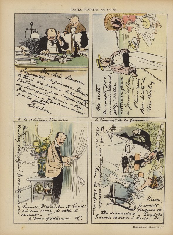 Ilustração para o riso de Albert Guillaume