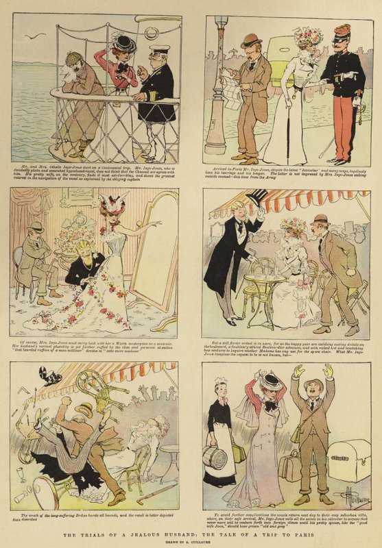Os julgamentos de um marido ciumento, o conto de uma viagem a Paris de Albert Guillaume