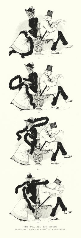A jiboia e a sua vítima (gravura) de Albert Guillaume