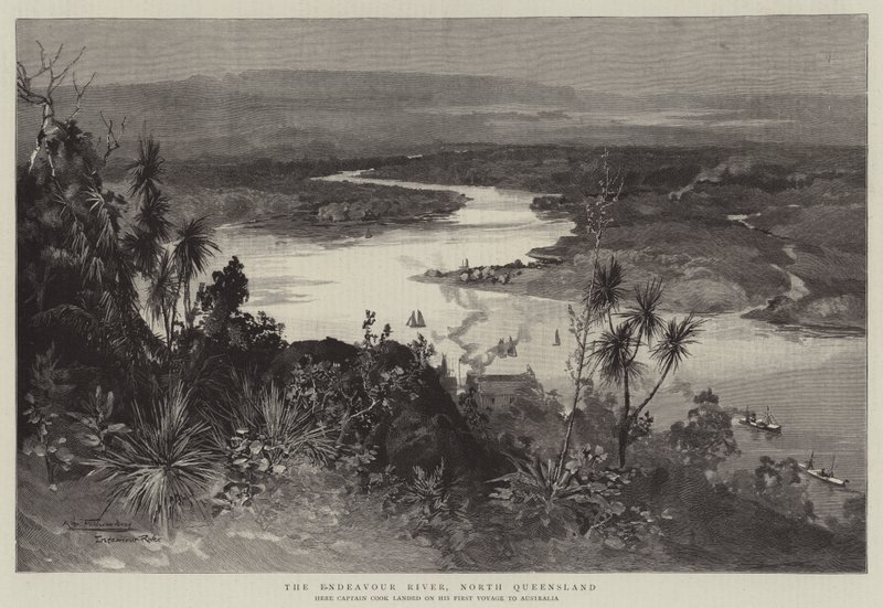 O rio Endeavour, North Queensland de Albert Henry Fullwood