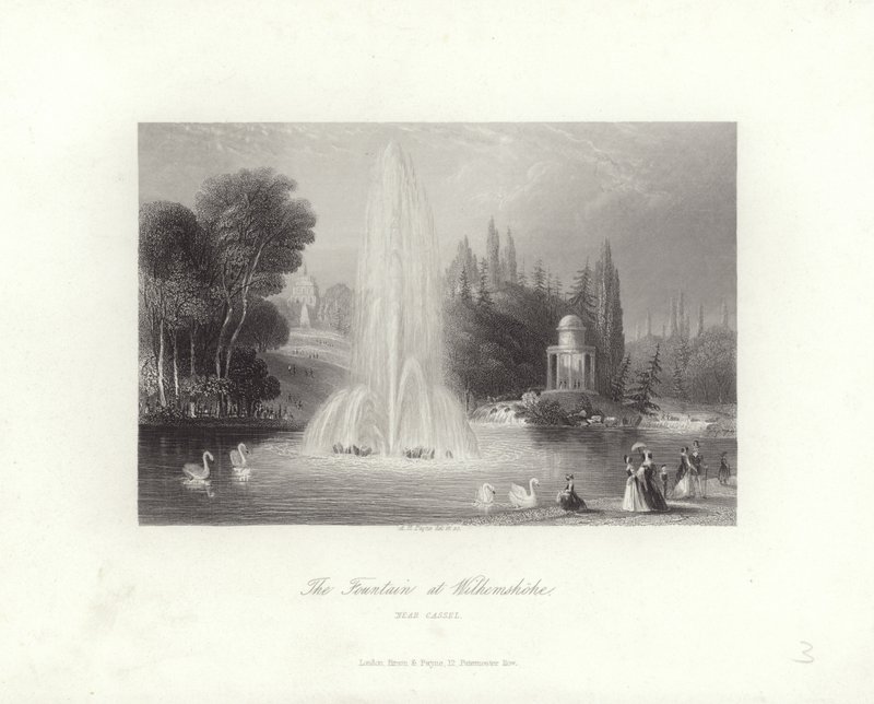 A fonte em Wilhelmshohe de Albert Henry Payne