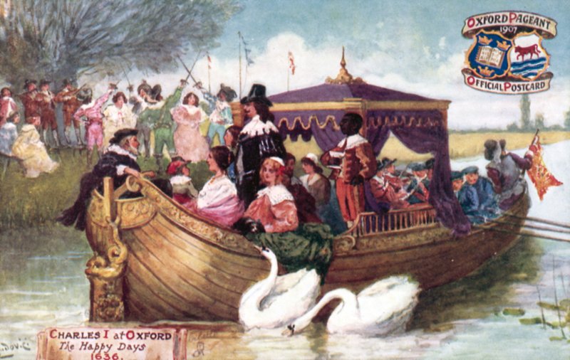Charles I em Oxford, os dias felizes, 1636 de Albert Jnr. Ludovici